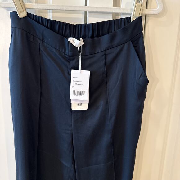 GRANA -NWT- Black Tencel Side Slit Career Pants Trousers | Large - Picture 11 of 12